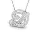 SP5002-D — Pendant - 9 KT White Gold
