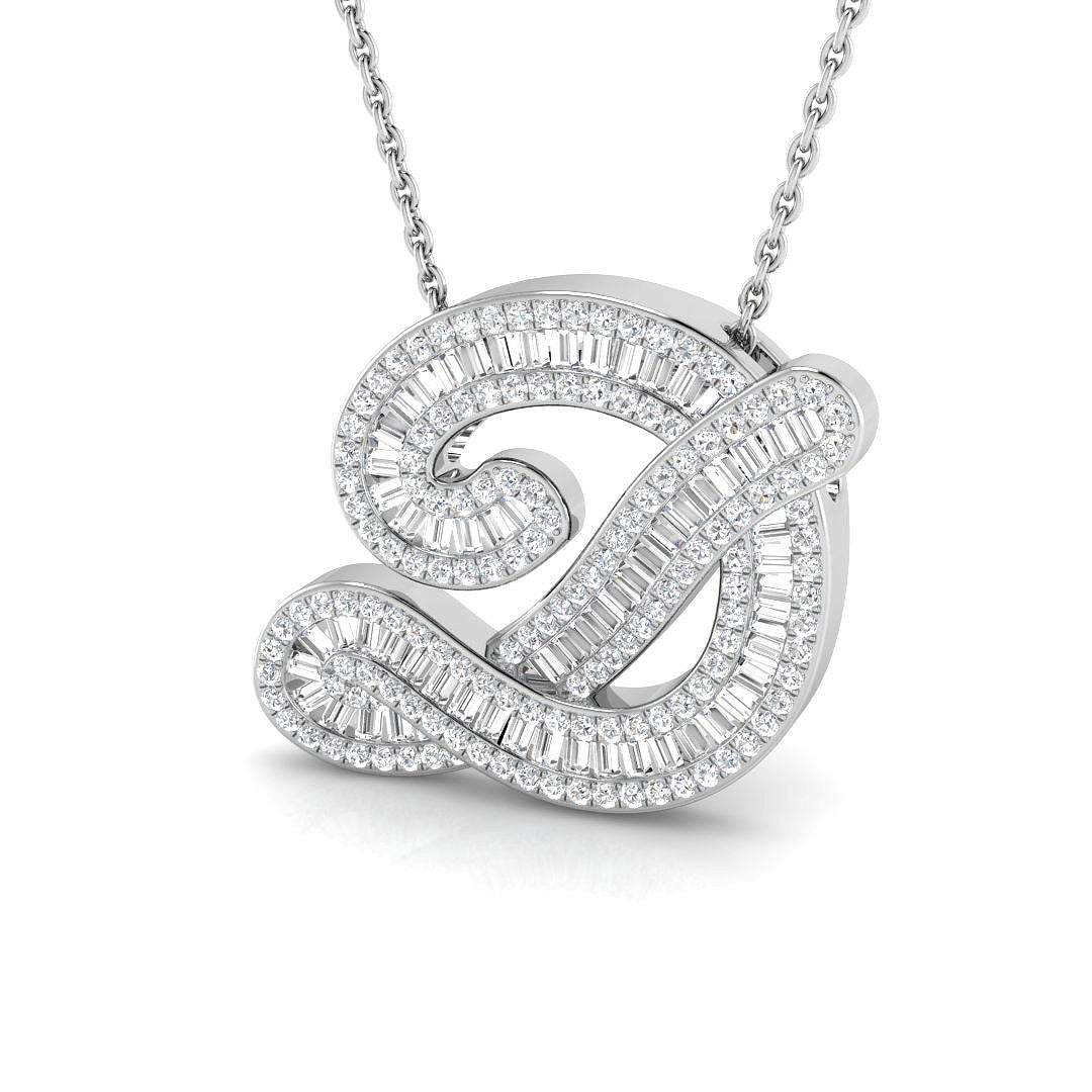 SP5002-D — Pendant - 9 KT White Gold