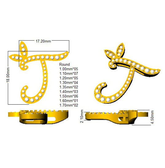 SP5005-J — Pendant - 9k Yellow Gold detail