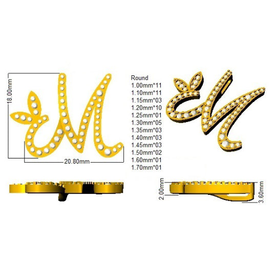 SP5005-M — Pendant - 9k Yellow Gold detail
