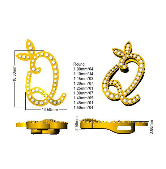 SP5005-Q — Pendant - 9k Yellow Gold detail