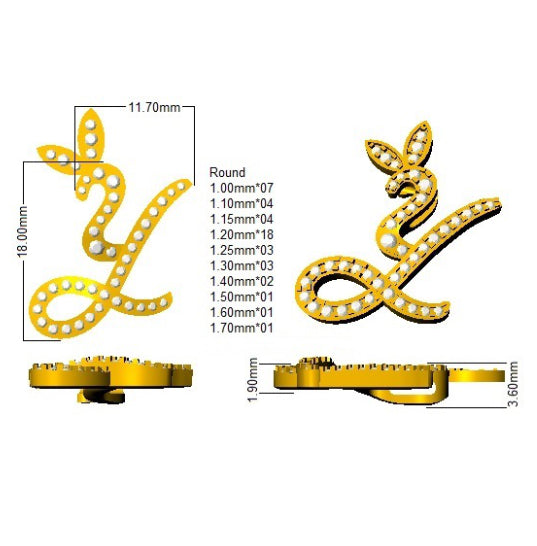 SP5005-Y — Pendant - 9k Yellow Gold detail