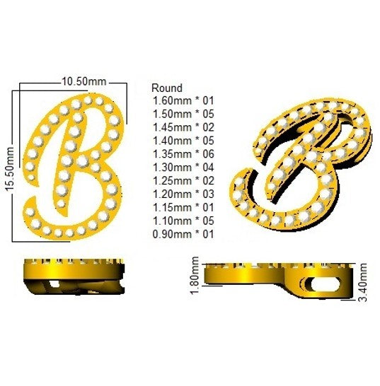 SP5034-B — Pendant - 9k Yellow Gold detail