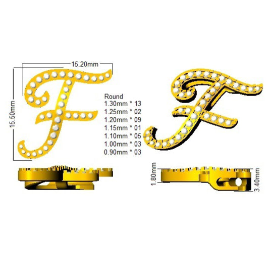 SP5034-F — Pendant - 9k Yellow Gold detail