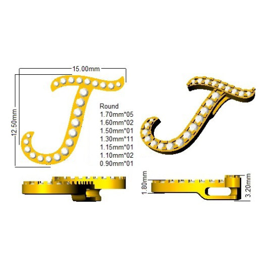 SP5034-J — Pendant - 9 KT Yellow Gold detail