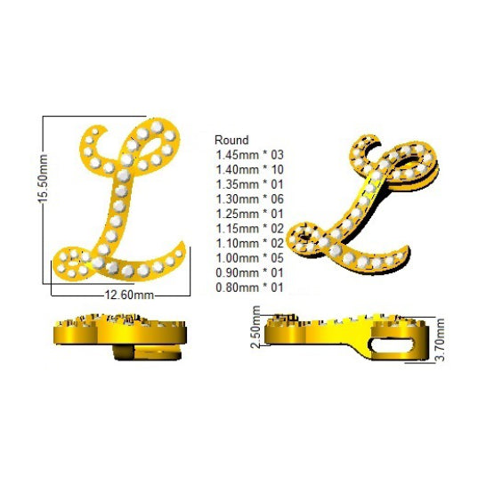 SP5034-L — Pendant - 9k Yellow Gold detail