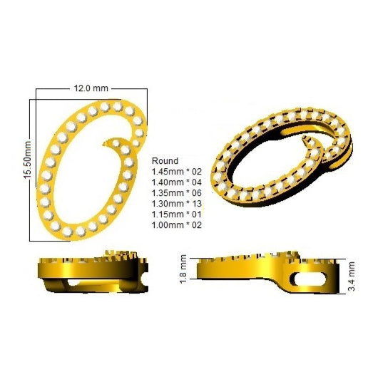 SP5034-O — Pendant - 9k Yellow Gold detail