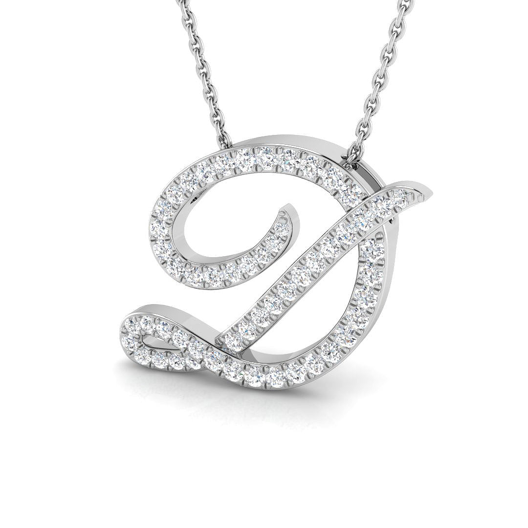 SP5034-D — Pendant - 9 KT White Gold