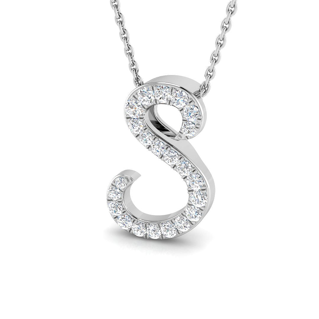 SP5034-S — Pendant - 9 KT White Gold