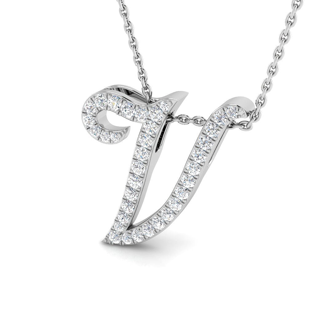 SP5034-V — Pendant - 9k White Gold