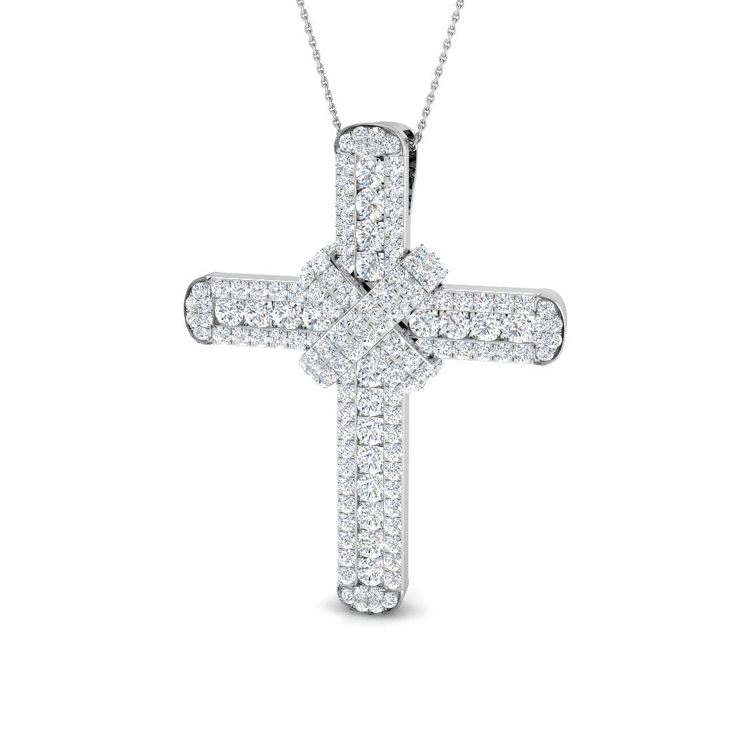 SP5073 — Cross - 9k White Gold