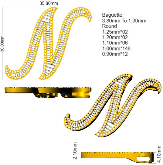 SP5192-N — Pendant - 9k Yellow Gold detail