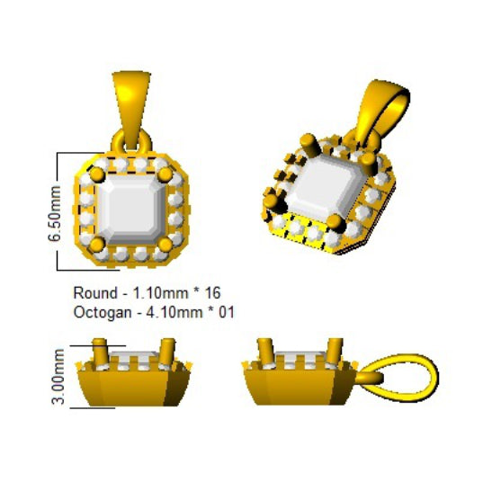 SP5263 — Pendant - 9k Yellow Gold detail