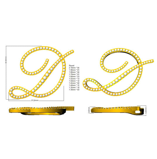 SP5299-D — Pendant - 9k Yellow Gold detail