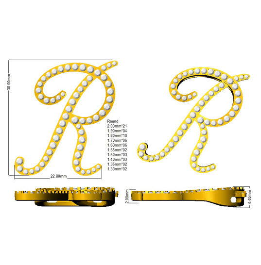 SP5299-R — Pendant - 9k Yellow Gold detail