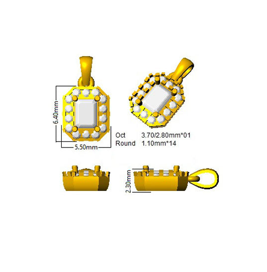 SP5311 — Pendant - 9k Yellow Gold detail