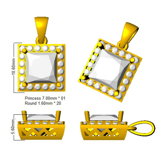 SP5330 — Pendant - 9k Yellow Gold detail