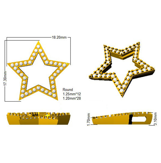 SP5378 — Pendant - 9k Yellow Gold detail