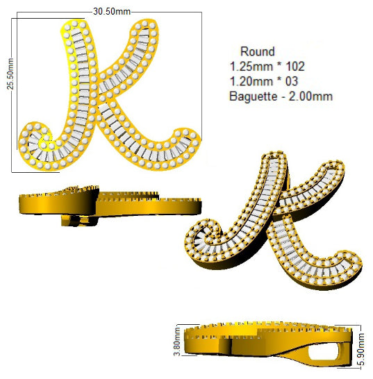 SP5390-K — Pendant - 9k Yellow Gold detail