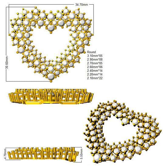 SP5431 — Pendant - 9k Yellow Gold detail