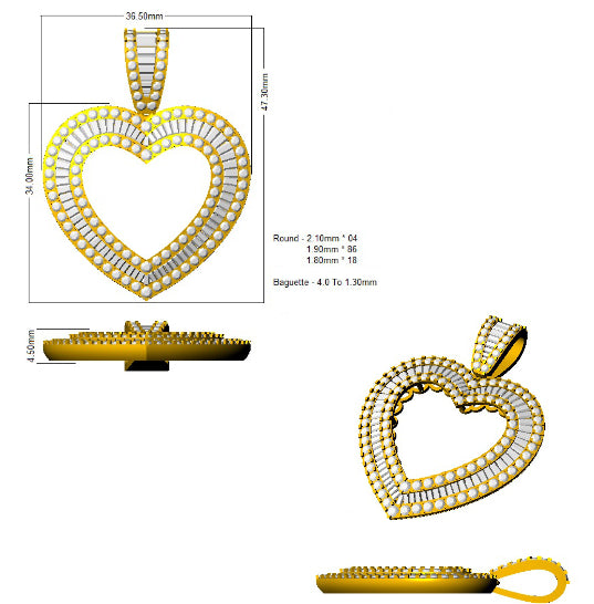 SP5434 — Pendant - 9k Yellow Gold detail