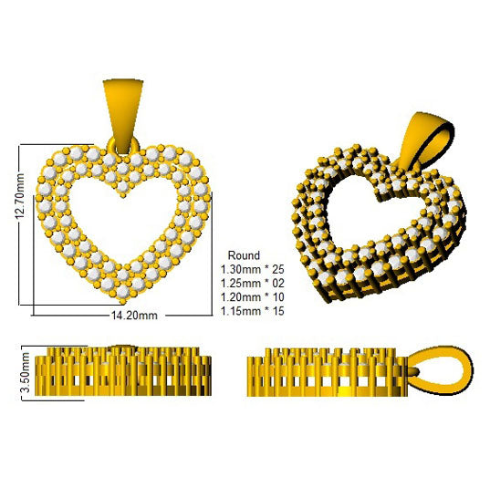 SP5435 — Pendant - 9k Yellow Gold detail