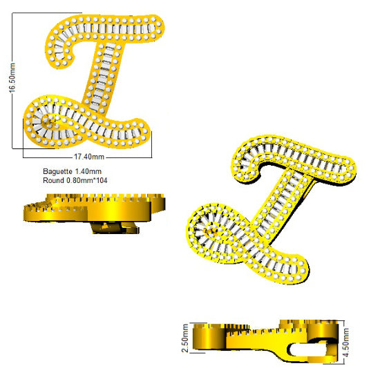 SP5441 — Pendant - 9k Yellow Gold detail