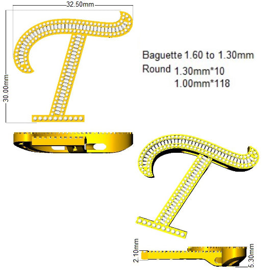 SP5450-T — Pendant - 9k Yellow Gold detail