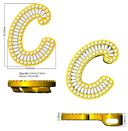 SP5461-C — Pendant - 9k Yellow Gold detail