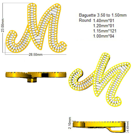SP5461-M — Pendant - 9k Yellow Gold detail
