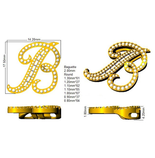 SP5504-B — Pendant - 9k Yellow Gold detail