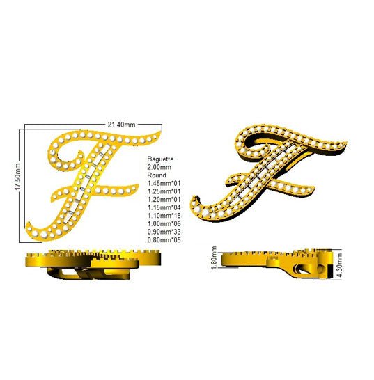 SP5504-F — Pendant - 9k Yellow Gold detail