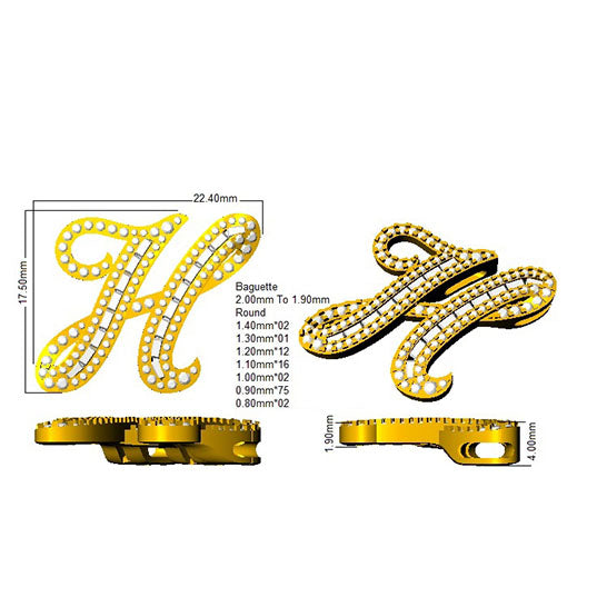 SP5504-H — Pendant - 9k Yellow Gold detail