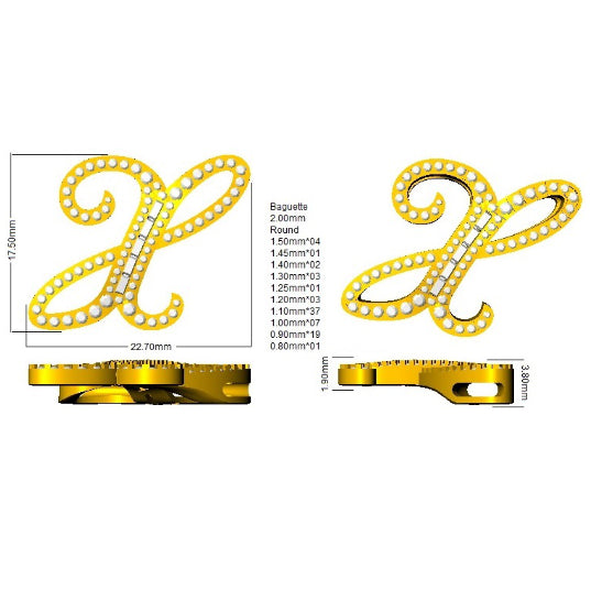 SP5504-X — Pendant - 9k Yellow Gold detail