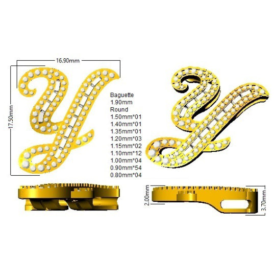 SP5504-Y — Pendant - 9k Yellow Gold detail