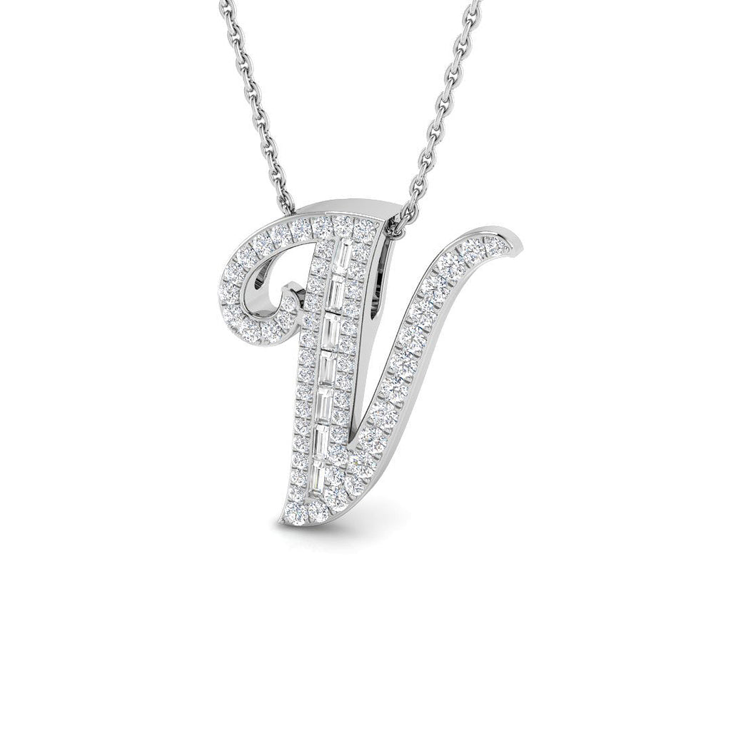 SP5504-V — Pendant - 9k White Gold