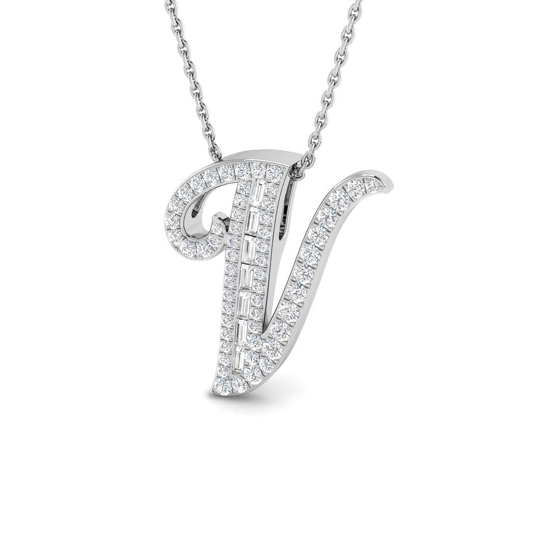 SP5504-V — Pendant - 9k White Gold