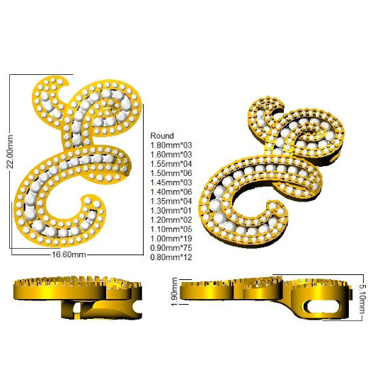 SP5517-E — Pendant - 9k Yellow Gold detail