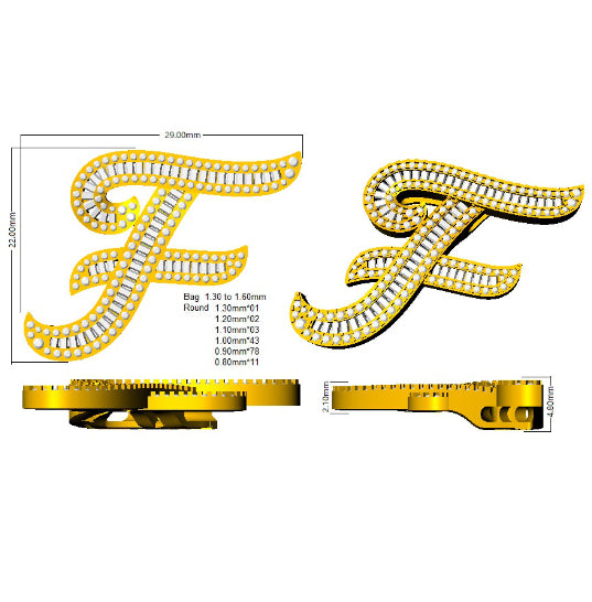 SP5517-F — Pendant - 9k Yellow Gold detail