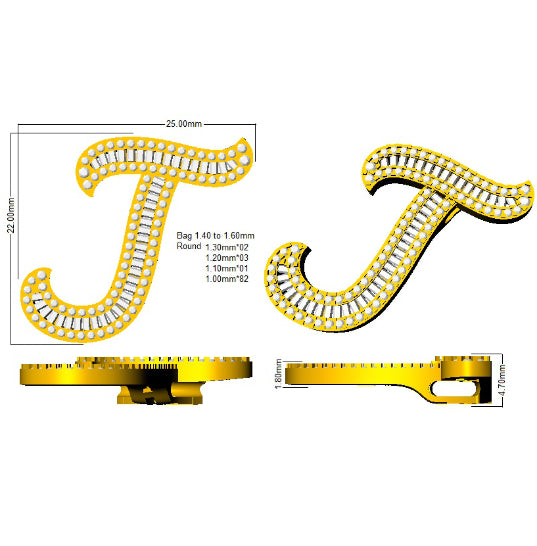 SP5517-J — Pendant - 9k Yellow Gold detail