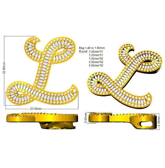 SP5517-L — Pendant - 9k Yellow Gold detail