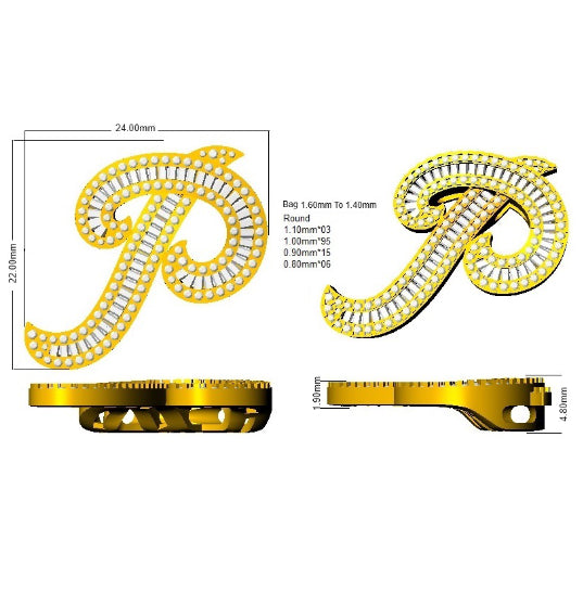 SP5517-P — Pendant - 9k Yellow Gold detail