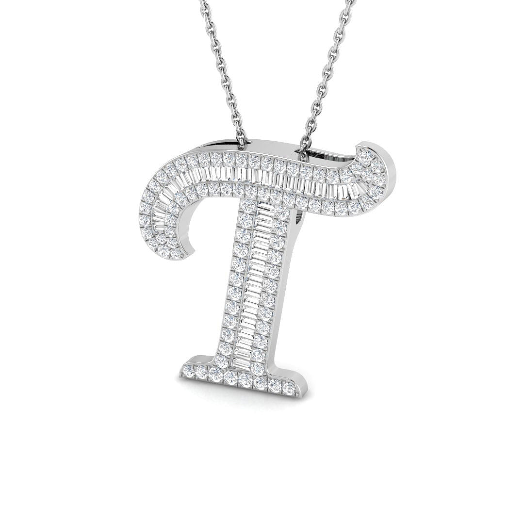 SP5517-T — Pendant - 9 KT White Gold