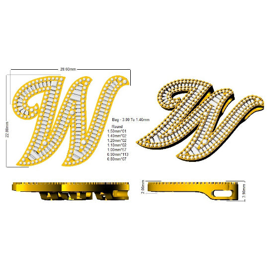 SP5517-W — Pendant - 9k Yellow Gold detail