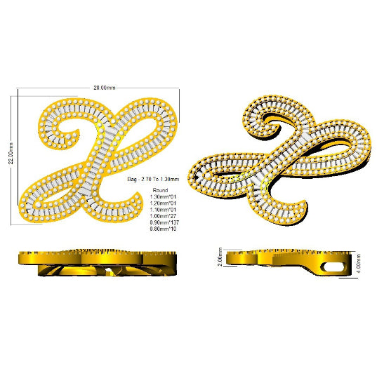 SP5517-X — Pendant - 9k Yellow Gold detail