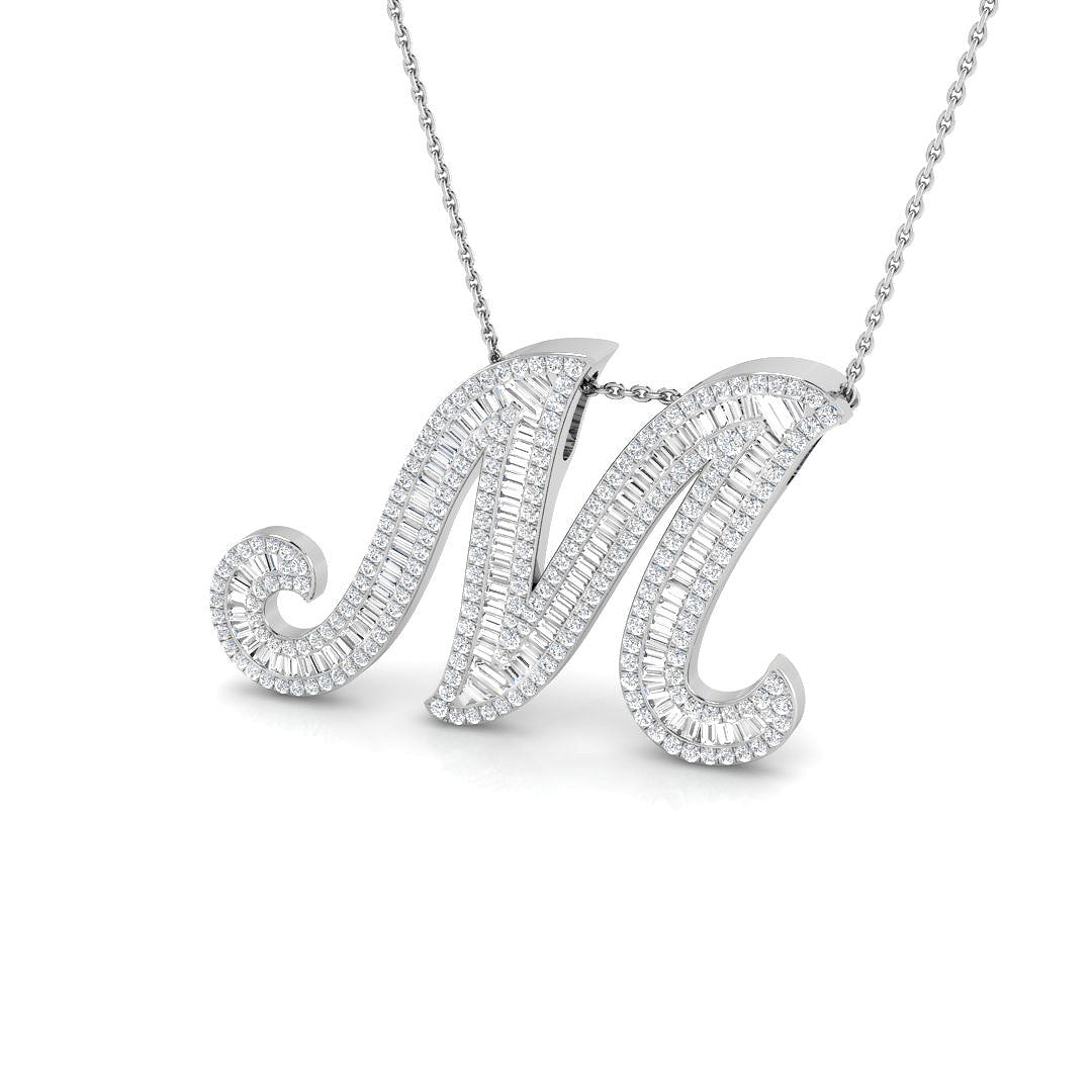 SP5517-M — Pendant - 9 KT White Gold