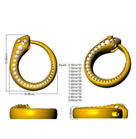 SP5530 — Pendant - 9k Yellow Gold detail