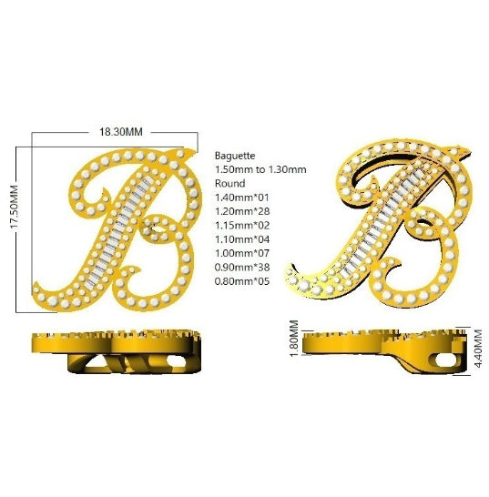 SP5543-B — Pendant - 9k Yellow Gold detail