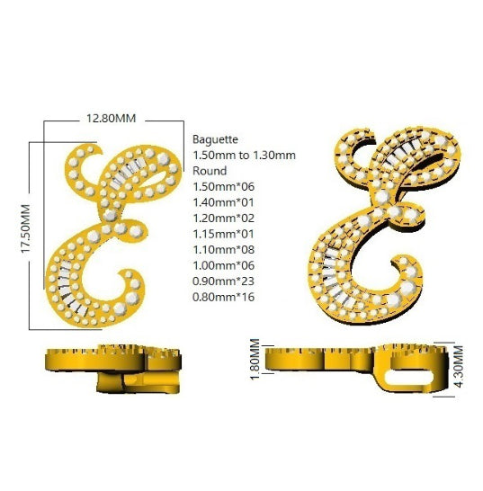 SP5543-E — Pendant - 9k Yellow Gold detail