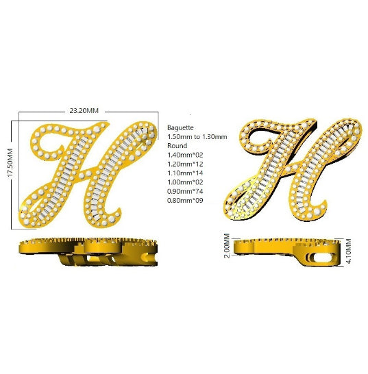 SP5543-H — Pendant - 9k Yellow Gold detail